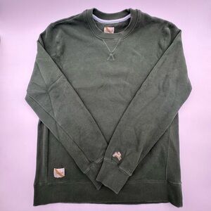 Size L - Tracksmith Trackhouse Crew Neck Sweatshirt Dark Green (Sold Out)